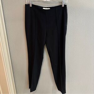 By Malene Birger Black Tailored Ankle Zip Pants EU 36 US 4 Side Zip Slim Leg